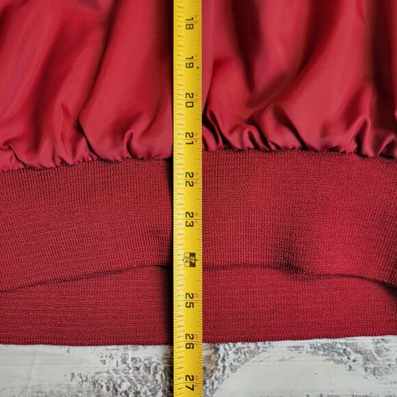 Vintage Gem Sportswear Northeastern Jets 1/4 Zip Jacket Mens XL Maroon Red USA - Picture 7 of 9